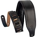 Levy's M26PD Amped Leather Series 3" Wide Top Grain Leather Guitar Strap - Black