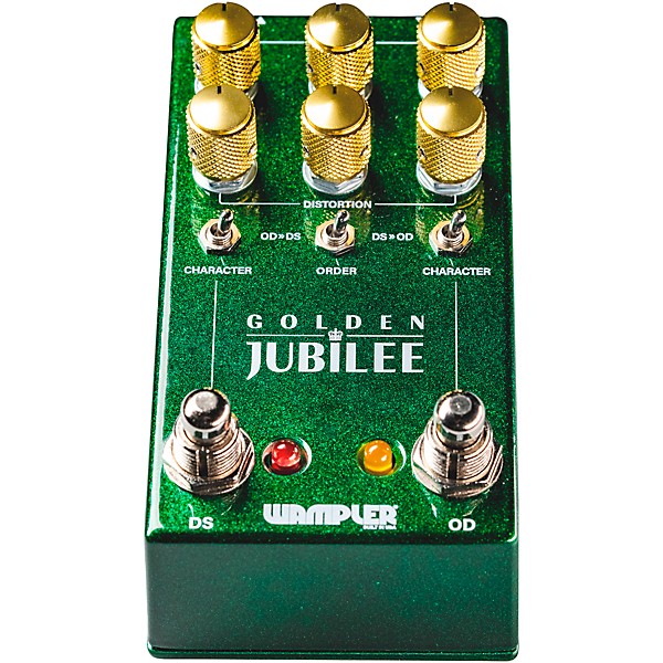 Wampler Golden Jubilee Dual-Channel Overdive/Distortion Pedal - Sparkle Green