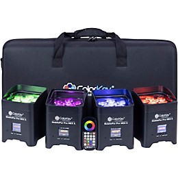 ColorKey MobilePar Pro Hex 6 LED Uplight 4-Pack