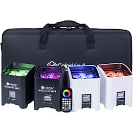 ColorKey MobilePar Pro Hex 6 LED Uplight 4-Pack