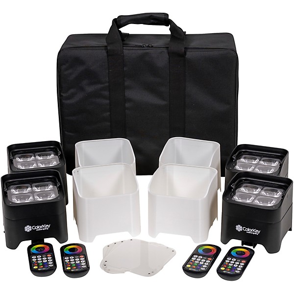 ColorKey MobilePar Mini Hex 4 MKII LED Uplight 4-Pack