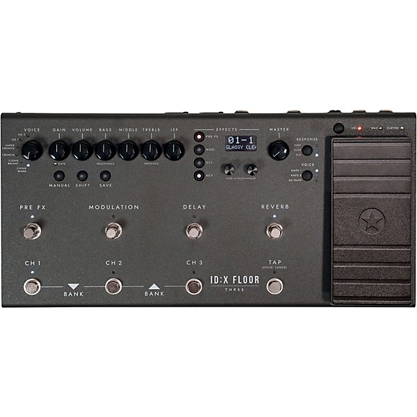 Blackstar ID:X Floor 3 Floorboard Multi-Effects Pedal with Expression Pedal - Black