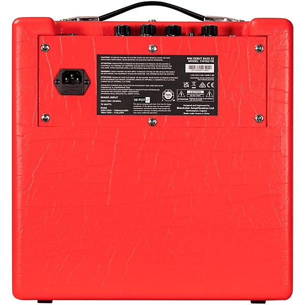 Blackstar Debut Bass 25 Marco Mendoza Signature 25W 1x8" Bass Combo Amp - Red