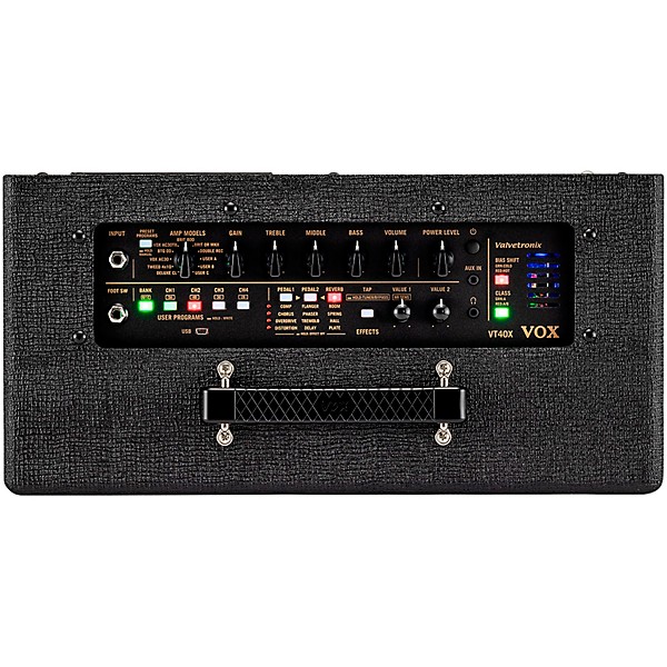 VOX VT40XCLBL 40W 1x10" Digital Modeling Guitar Combo Amp - Black