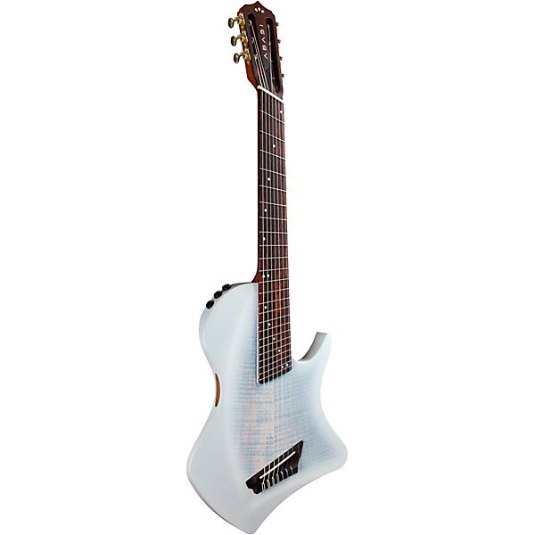 Cordoba Abasi Stage 7 Multi-Scale Nylon-String Acoustic-Electric Guitar - White Burst