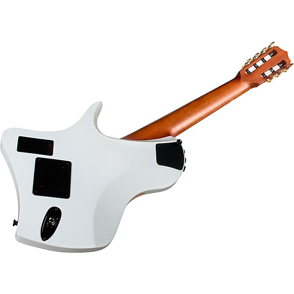 Cordoba Abasi Stage 7 Multi-Scale Nylon-String Acoustic-Electric Guitar - White Burst