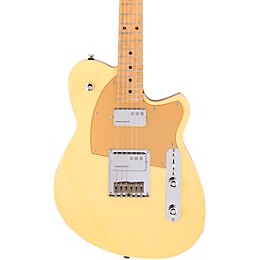 Reverend Charger Cleancut Electric Guitar With Maple Fingerboard - Powder Yellow