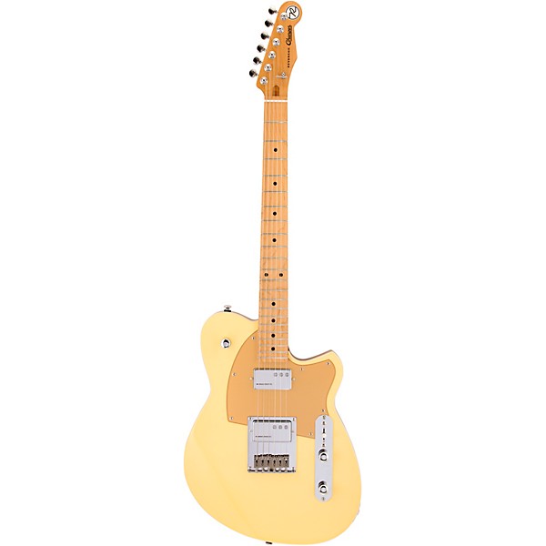 Reverend Charger Cleancut Electric Guitar With Maple Fingerboard - Powder Yellow