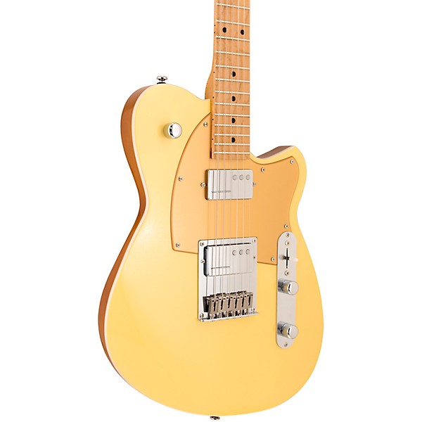 Reverend Charger Cleancut Electric Guitar With Maple Fingerboard - Powder Yellow
