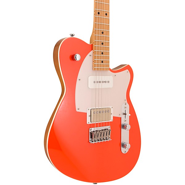 Reverend Charger H90 Electric Guitar With Maple Fingerboard - Feisty Red