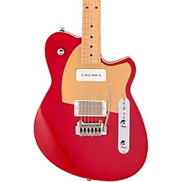 Reverend Charger H90 Wilkinson Electric Guitar With Maple Fingerboard - Metallic Cherry