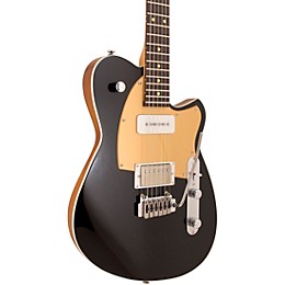 Reverend Charger H90 Wilkinson Electric Guitar With Rosewood Fingerboard - Midnight Black