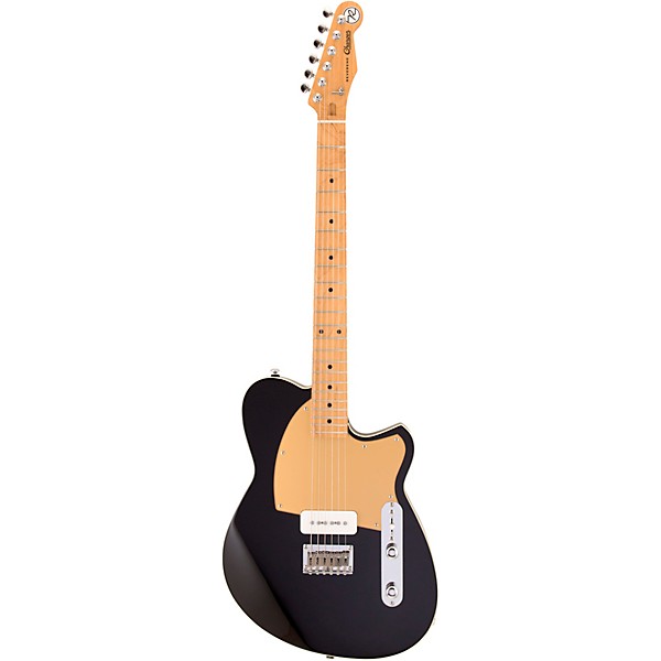 Reverend Charger JR Electric Guitar With Maple Fingerboard - Midnight Black