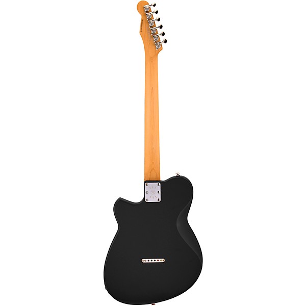 Reverend Charger JR Electric Guitar With Maple Fingerboard - Midnight Black