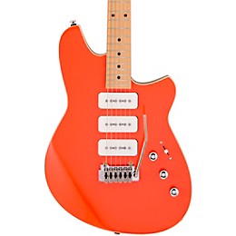 Reverend Kingbolt 390 Electric Guitar With Maple Fingerboard - Feisty Red