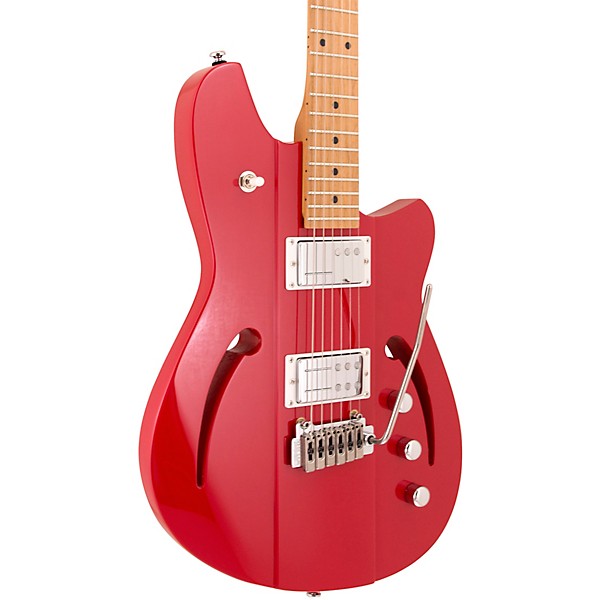 Reverend Kingbolt F-Sonic Electric Guitar With Maple Fingerboard - Metallic Cherry
