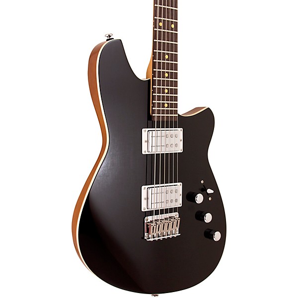 Reverend Descent Baritone Electric Guitar With Rosewood Fingerboard - Midnight Black
