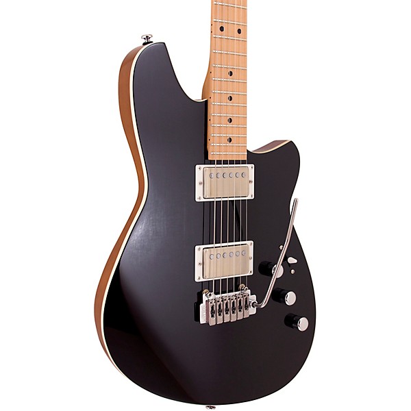 Reverend Kingbolt HH Electric Guitar With Maple Fingerboard - Midnight Black