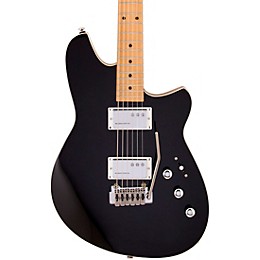 Reverend Descent Wilkinson Baritone Electric Guitar With Maple Fingerboard - Midnight Black