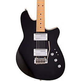Reverend Descent Wilkinson Baritone Electric Guitar With Maple Fingerboard - Midnight Black