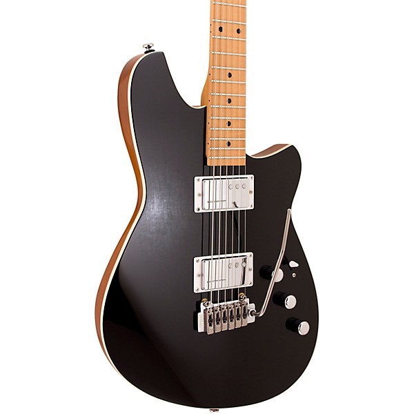 Reverend Descent Wilkinson Baritone Electric Guitar With Maple Fingerboard - Midnight Black