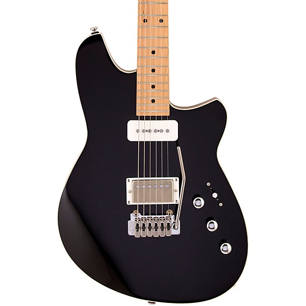 Reverend Kingbolt H90 Electric Guitar With Maple Fingerboard - Midnight Black