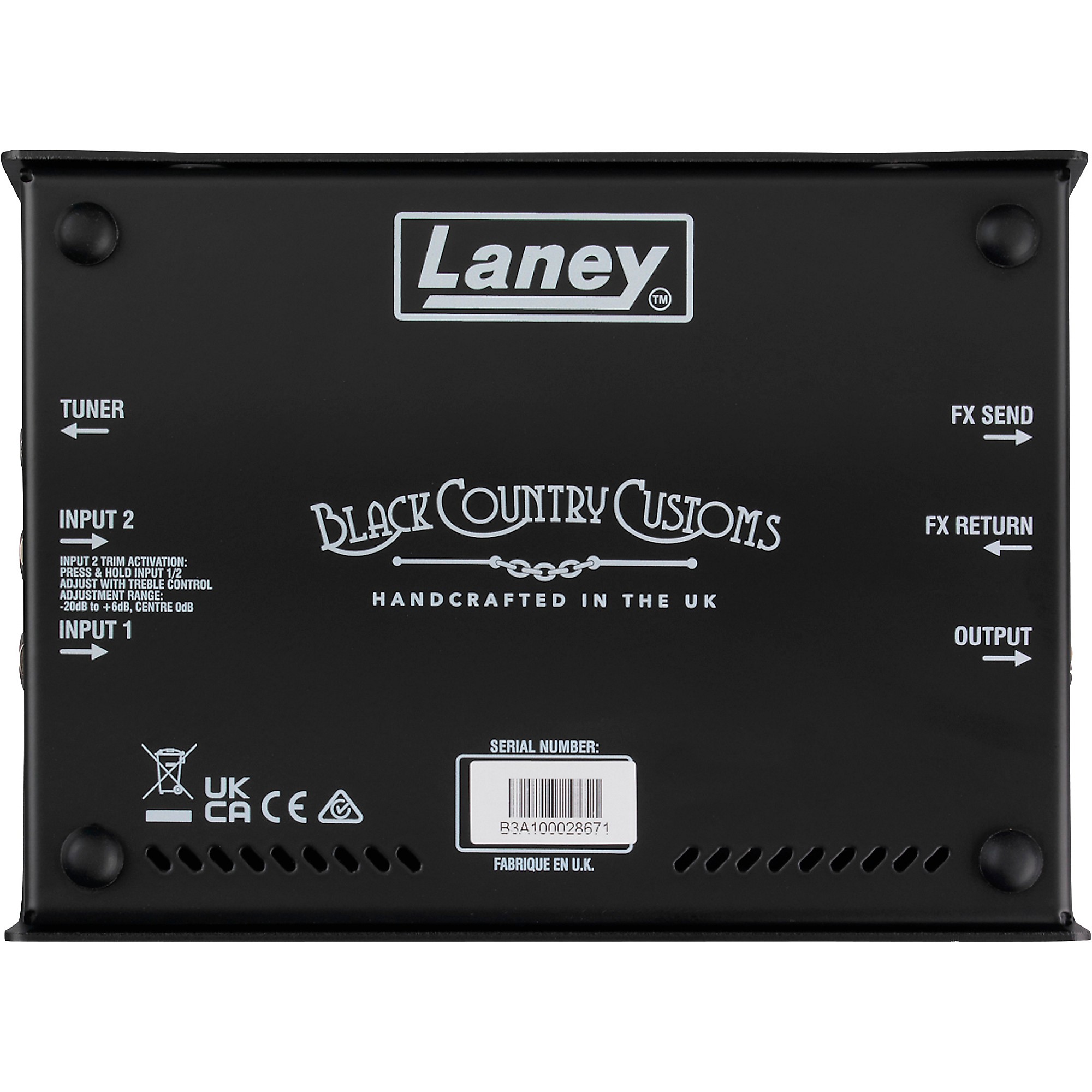 Laney Digbeth Nathan East DB-EAST-PRE Bass Preamp Pedal - Black