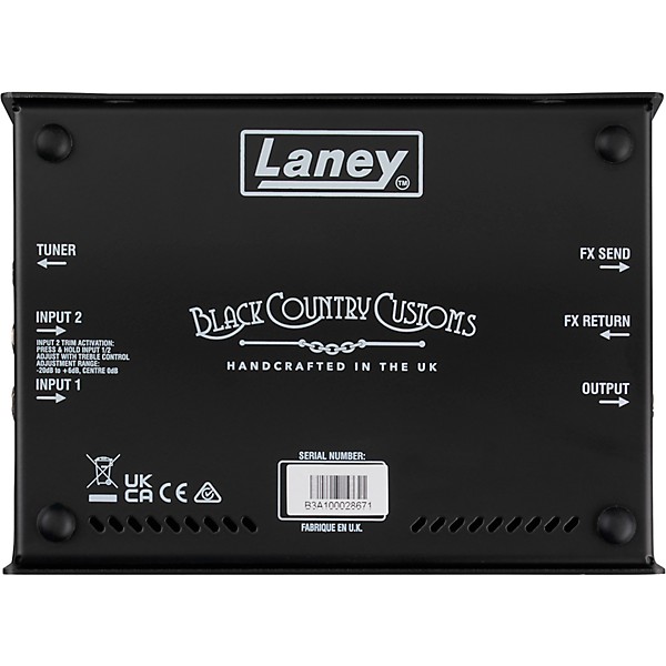 Laney Digbeth Nathan East DB-EAST-PRE Bass Preamp Pedal - Black