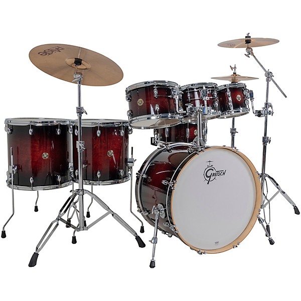 Gretsch Drums Catalina Maple CM2 7-Piece Shell Pack With 22" Bass Drum - Gloss Deep Cherry Burst