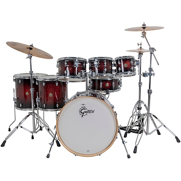 Gretsch Drums Catalina Maple CM2 7-Piece Shell Pack With 22" Bass Drum - Gloss Deep Cherry Burst