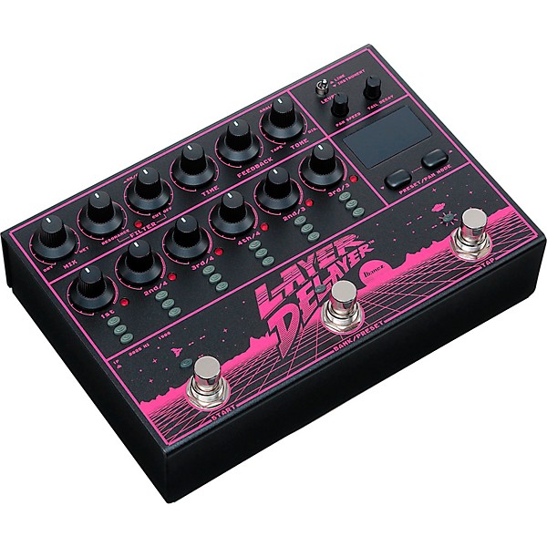 Ibanez LD303 Layer Delayer Multi-Function Delay Pedal - Black and Purple