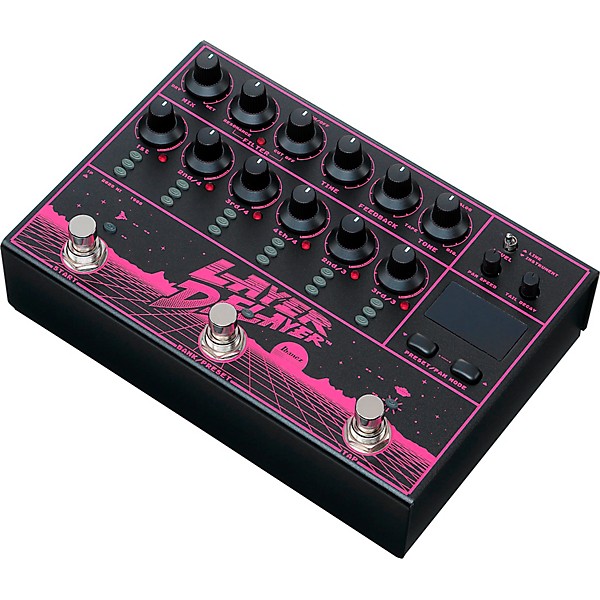 Ibanez LD303 Layer Delayer Multi-Function Delay Pedal - Black and Purple