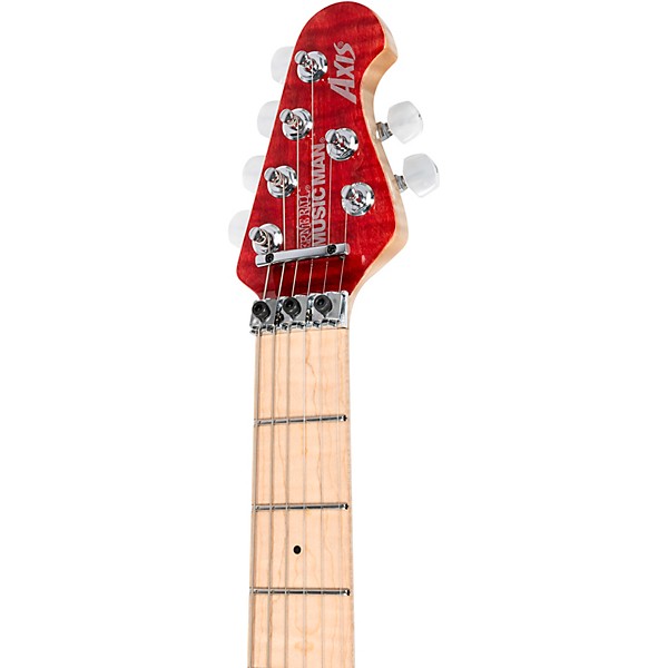 Ernie Ball Music Man 30th Anniversary Axis Electric Guitar - Translucent Red Quilt