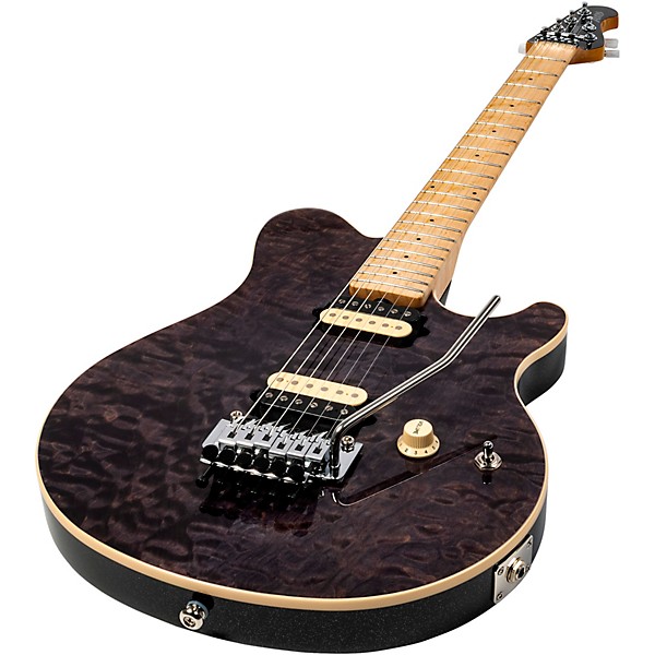 Ernie Ball Music Man 30th Anniversary Axis Electric Guitar - Translucent Black Quilt