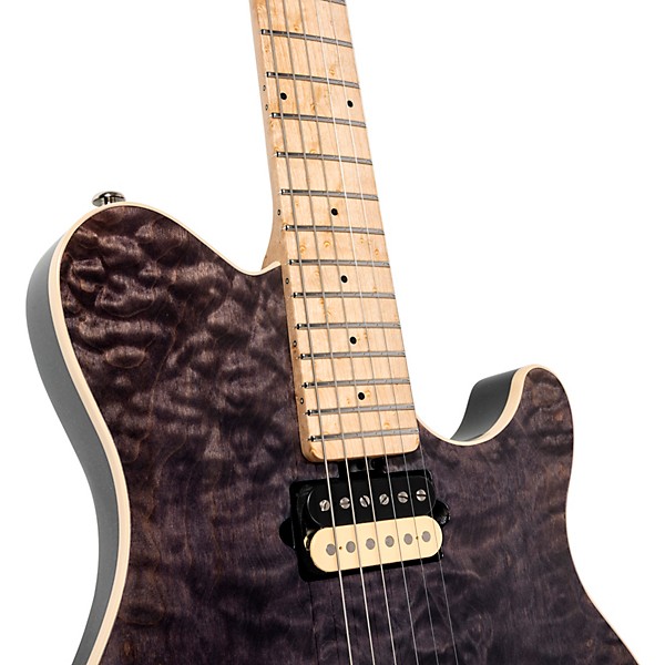 Ernie Ball Music Man 30th Anniversary Axis Electric Guitar - Translucent Black Quilt