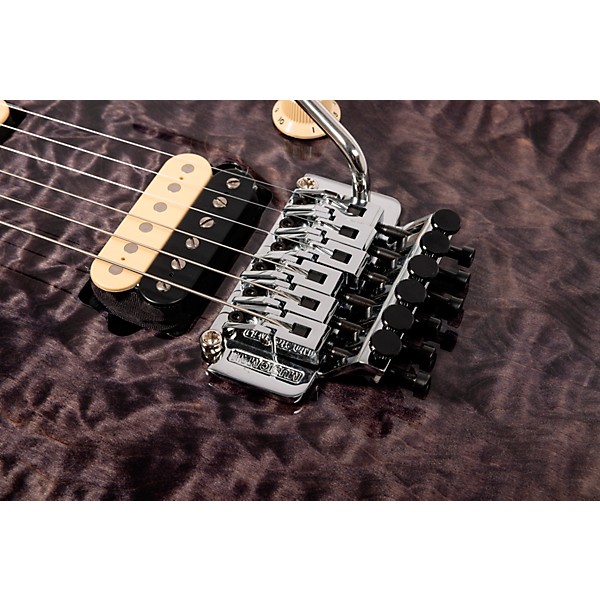 Ernie Ball Music Man 30th Anniversary Axis Electric Guitar - Translucent Black Quilt