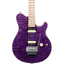 Ernie Ball Music Man 30th Anniversary Axis Electric Guitar - Translucent Purple Quilt