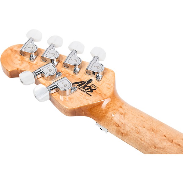 Ernie Ball Music Man 30th Anniversary Axis Electric Guitar - Translucent Pink Quilt