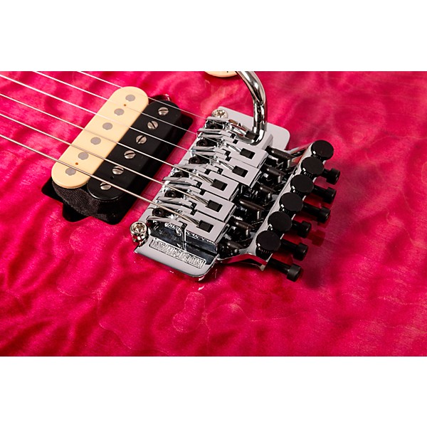 Ernie Ball Music Man 30th Anniversary Axis Electric Guitar - Translucent Pink Quilt