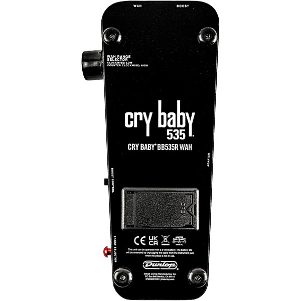 Dunlop Cry Baby BB535 Wah Reissue Pedal - Black