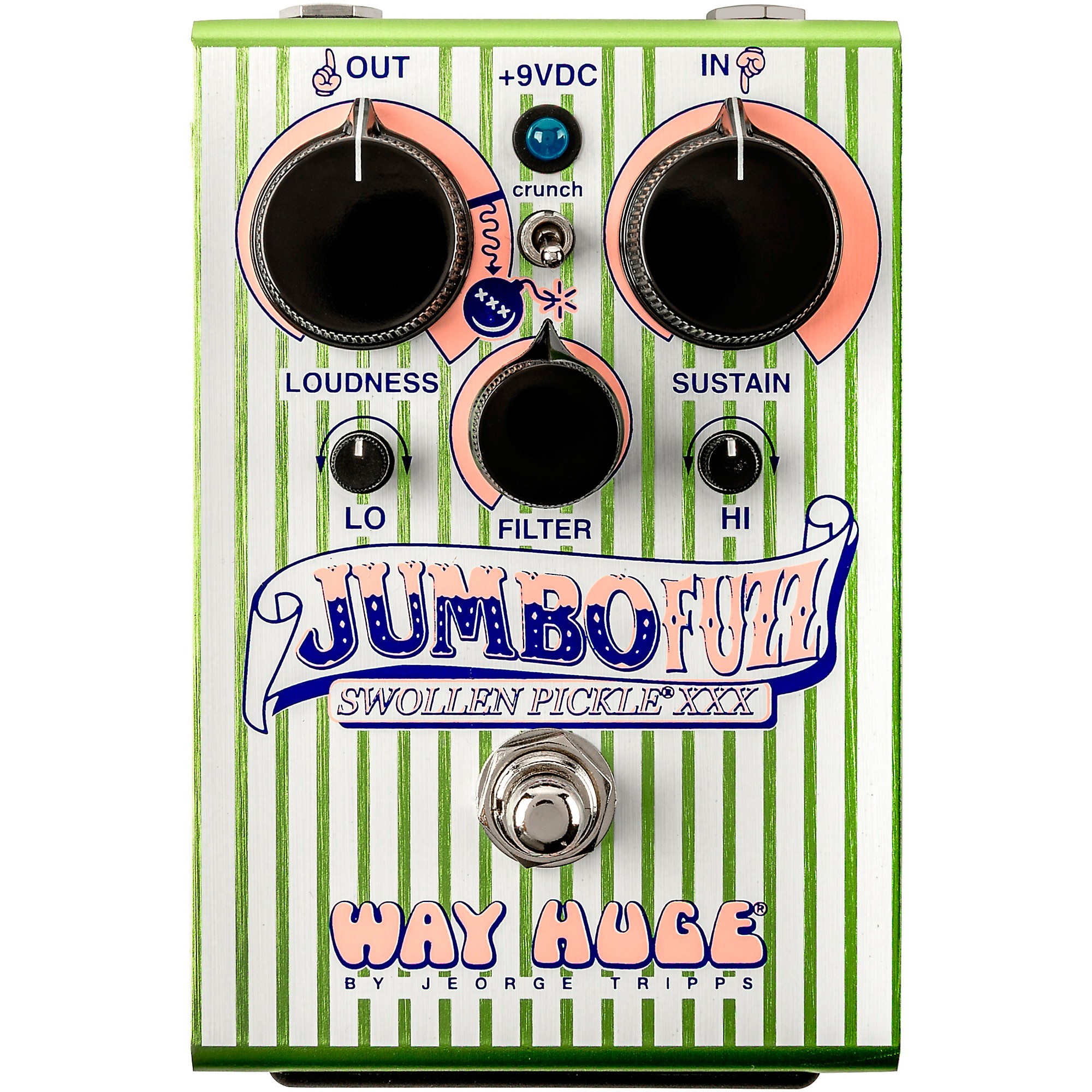 Way Huge Electronics Jumbo Fuzz Swollen Pickle XXX Pedal - Green