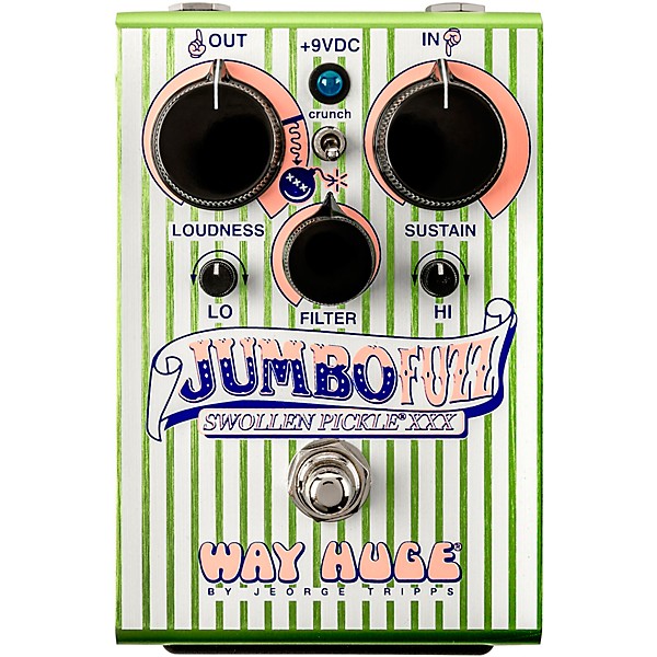 Way Huge Electronics Jumbo Fuzz Swollen Pickle XXX Limited-Edition Effects Pedal - Green
