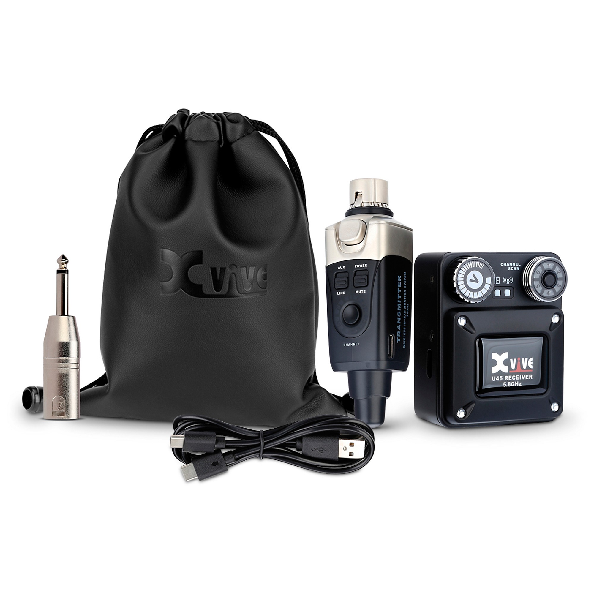 Xvive U45 BLK In-Ear Monitor Wireless System