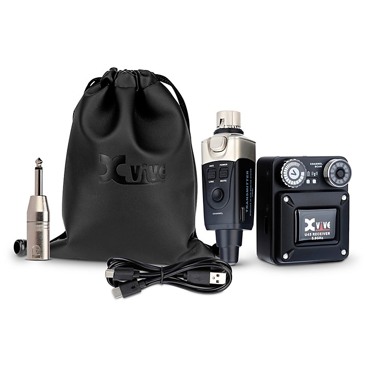 Xvive U45 BLK In-Ear Monitor Wireless System
