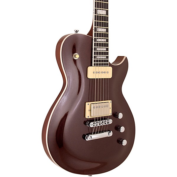 Reverend Roundhouse H90 Electric Guitar - Metallic Bordeaux