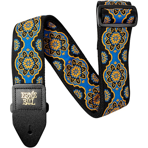 Ernie Ball Jacquard Polypropylene 2" Guitar Strap - Kaleidoscope Blue