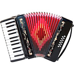 Rossetti 2512 25-Key Piano Accordion - Black