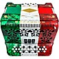 Rossetti 3412 34-Button Diatonic Accordion - GCF, Red to White to Green