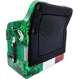 Rossetti 3412 34-Button Diatonic Accordion - FBE, Red to White to Green