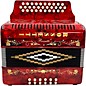 Rossetti 3112 31-Button Diatonic Accordion - FBE, Red